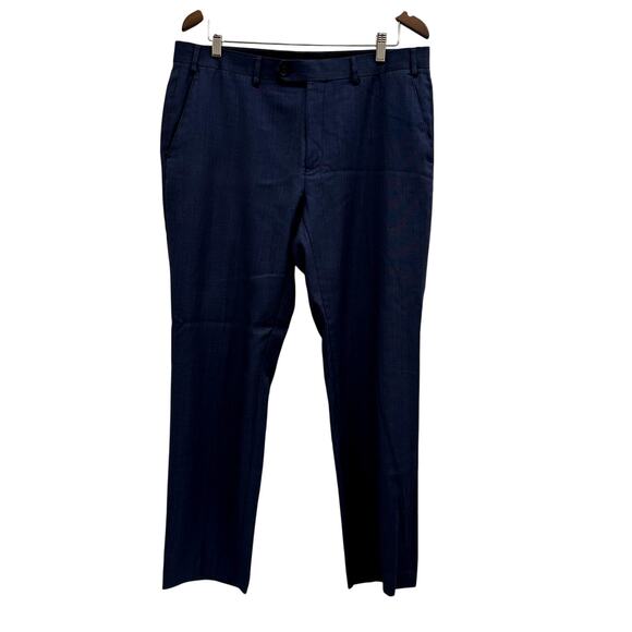 Ralph Lauren Mens Navy Dress Pants 36X39 Lightweight Office Casual Preppy - Picture 1 of 8